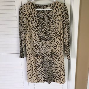 J. Crew Leopard Print Shift Dress
